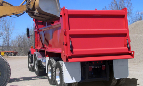 Dump truck loading